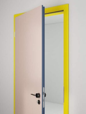 Tok: Brillant Sárga | Élfólia: Tiroli Kék CPL beltéri ajtó