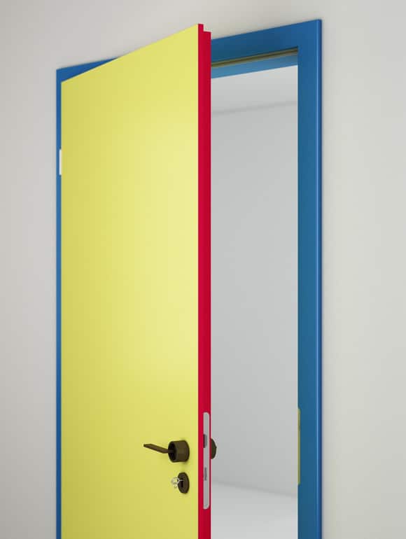 Tok: Delft Kék | Élfólia: Chilli Piros CPL beltéri ajtó